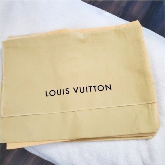 Authentic LV Louis Vuitton cotton dustbag flap cover storage #77 - Picture 5 of 5